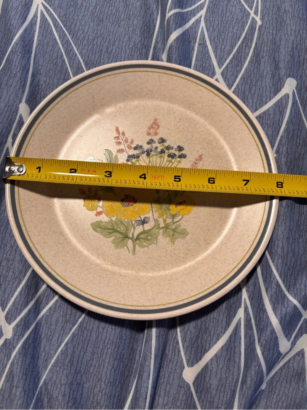 Lenox Temper-Ware Summer Spice salad plates. Qty 2. Made in the USA.